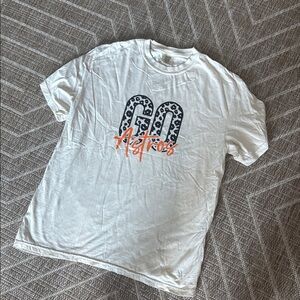 Comfort Colors Go Astros Graphic T-Shirt with Leopard Print